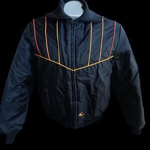Small Vintage Bombardier Mode Moto Ski Doo Jacket Bomber Snow Retro Quilted USA